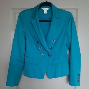 White House Black Market Turquoise Blazer